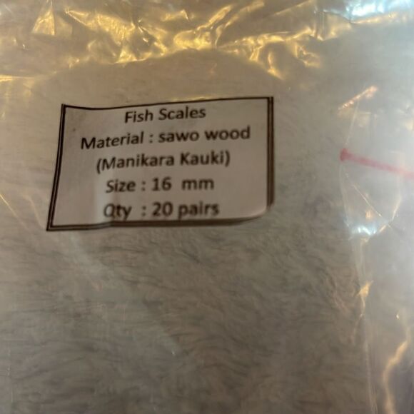 Sawo wood carved fish scales gages plugs multiple sizes available NEW - Picture 5 of 8